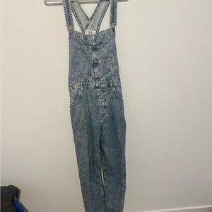 We The Free Blue Denim Overalls